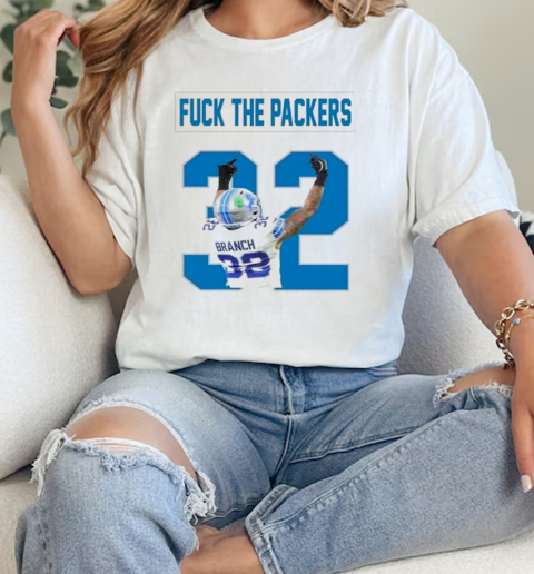 Detroit Lions Brian Branch 32 fck the Packers  Classic Womens T-shirt