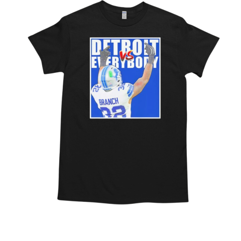 Detroit Lions vs everybody Brian Branch No. 32 T-Shirt