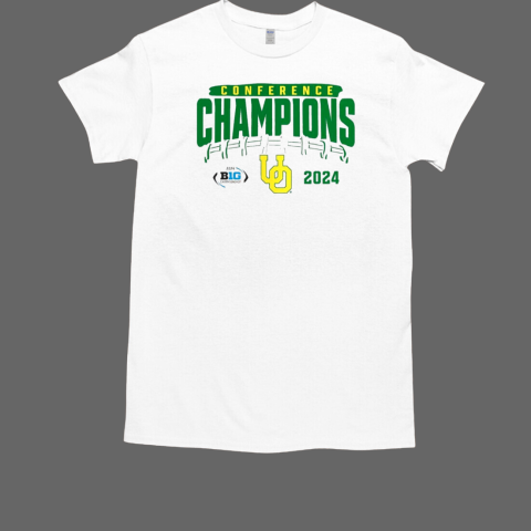 Ducks 2024 Big Ten Football Conference Champions Endzone Rush T-Shirt