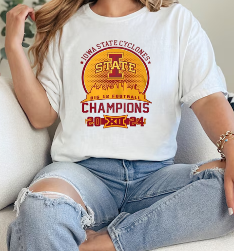 Iowa State Cyclones Big 12 Champions Go Cyclones 2024  Classic Womens T-shirt