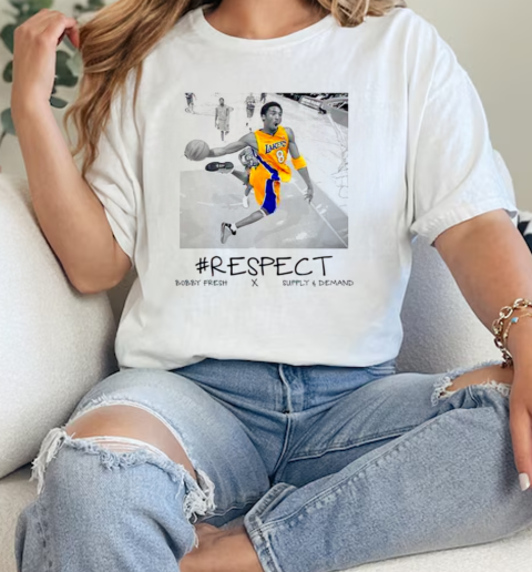 Kobe Bryant respect Los Angeles Lakers polaroid  Classic Womens T-shirt