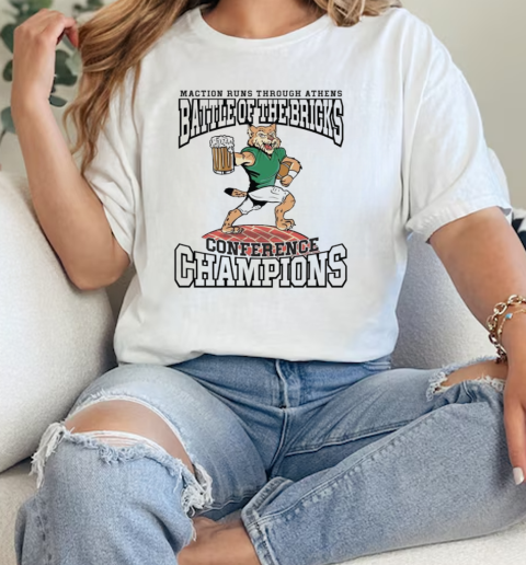 Maction Runs Through Athens Battle Of The Bricks Conference Champions  Classic Womens T-shirt