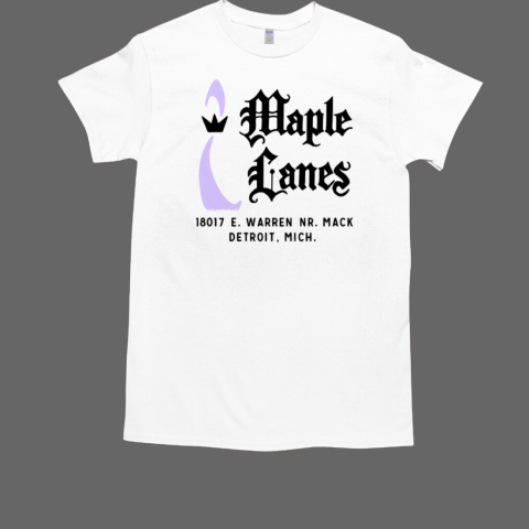 Maple Lanes 18017 E Warren Dr Mack Detroit Michigan T-Shirt