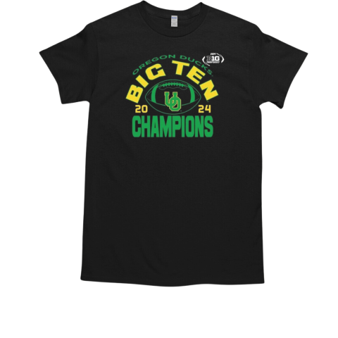 Oregon Ducks 2024 Big Ten Football Conference Champions Logo Big Ten T-Shirt