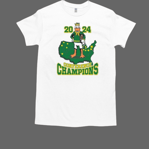 Oregon Ducks 2024 Conference Champions Maps T-Shirt