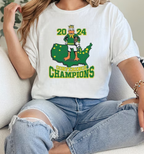 Oregon Ducks 2024 Conference Champions Maps  Classic Womens T-shirt