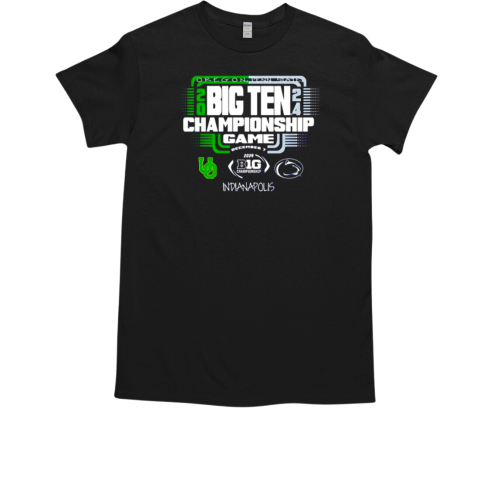 Oregon Ducks vs Penn State Nittany Lions 2024 Big Ten Championship Game T-Shirt