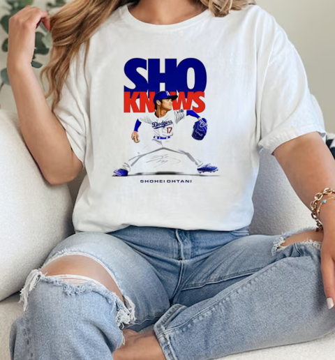 Shohei Ohtani Sho know Los Angeles Dodgers signature  Classic Womens T-shirt