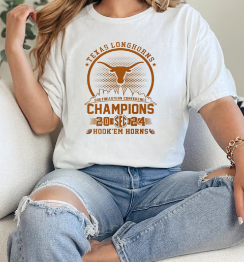 Texas Longhorns Southeastern Conference Champions 2024  Classic Womens T-shirt