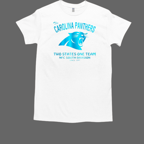 The Carolina Panthers Football two States one team NFC South Division T-Shirt