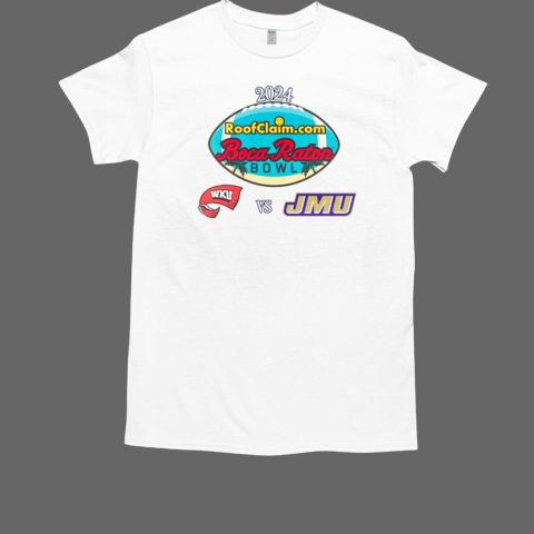 Western Kentucky vs. James Madison 2024 Boca Raton Bowl Matchup T-Shirt