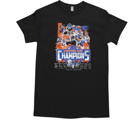 2024 Mountain West Champions All Players Signatures T-Shirt