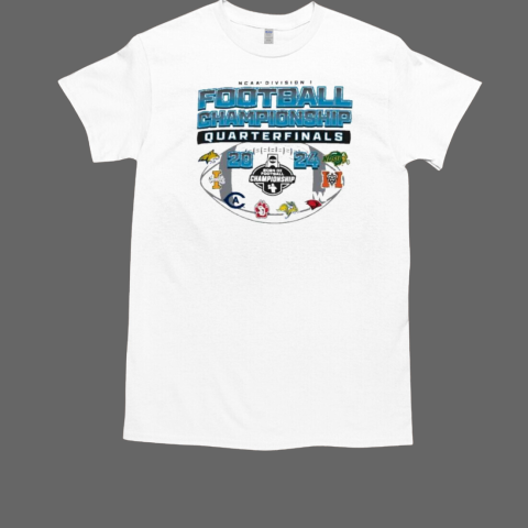 2024 NCAA Division I Football Championship Quarterfinals Eight Teams T-Shirt