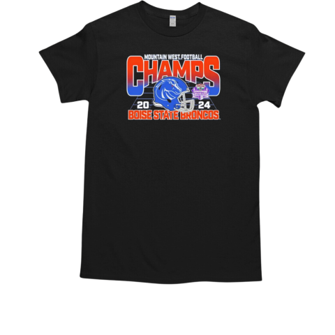 Boise State Broncos 2024 Mountain West Conference Football Champions helmet T-Shirt