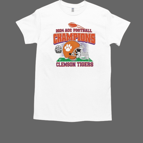 Clemson Tigers 2024 ACC Football Conference Champions helmet T-Shirt