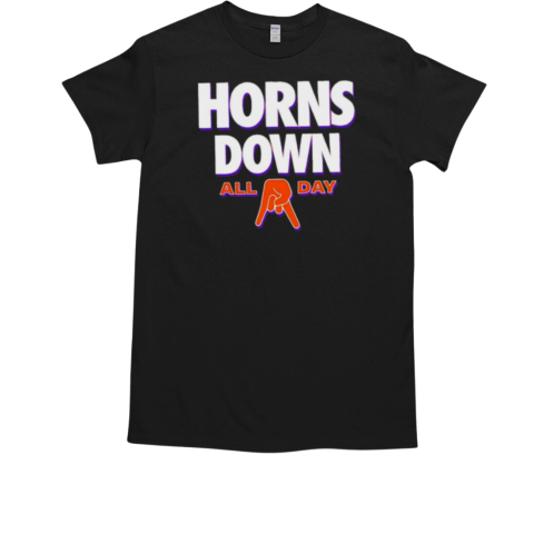 Clemson Tigers football horns down all day T-Shirt