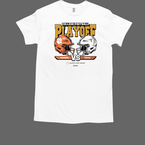 Clemson Tigers Vs Texas Longhorns College Football Playoff 2025 First Round Head To Head T-Shirt