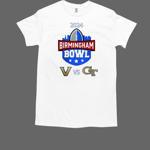 Georgia Tech Yellow Jackets Vs Vanderbilt Commodores Birmingham Bowl On December 27th 2024 NCAA Division T-Shirt