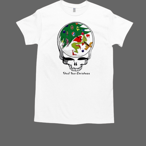 Grateful Dead Grinch Stealie Steal Your Christmas 2024 T-Shirt