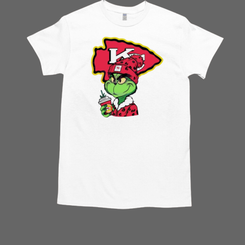 Grinch leopard outfit Kansas City Chiefs drink T-Shirt