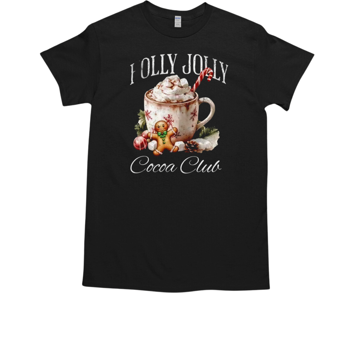 Holly Jolly Cocoa Club Christmas 2024 T-Shirt