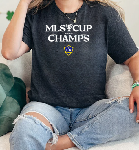 LA Galaxy 2024 MLS Cup Champions Standard Whistle  Classic Womens T-shirt