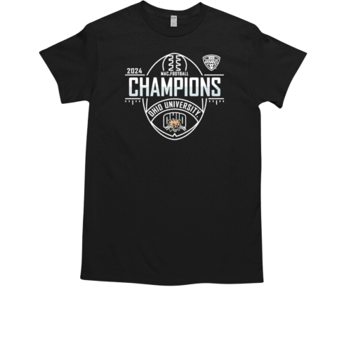 Ohio Bobcats football 2024 MAC Champions logo T-Shirt