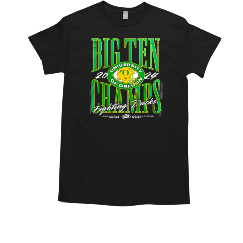 Oregon Ducks 2024 Big 10 Champions Fighting Ducks T-Shirt