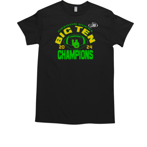 Oregon Ducks 2024 Big Ten champions football T-Shirt