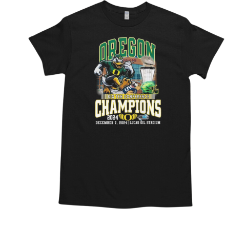 Oregon Ducks Big 10 Conference 2024 Champions Big Win T-Shirt