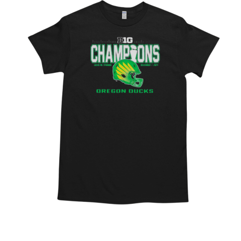 Oregon Ducks Blue 84 2024 Big Ten Football Conference Champions T-Shirt