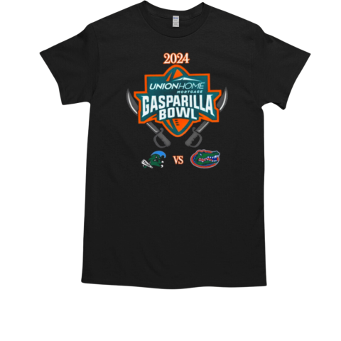 Tulane Green Wave vs. Florida Gators 2024 Union Home Mortgage Gasparilla Bowl T-Shirt