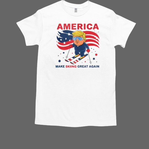 USA Apres Ski Make Skiing Great Again Donald Trump T-Shirt