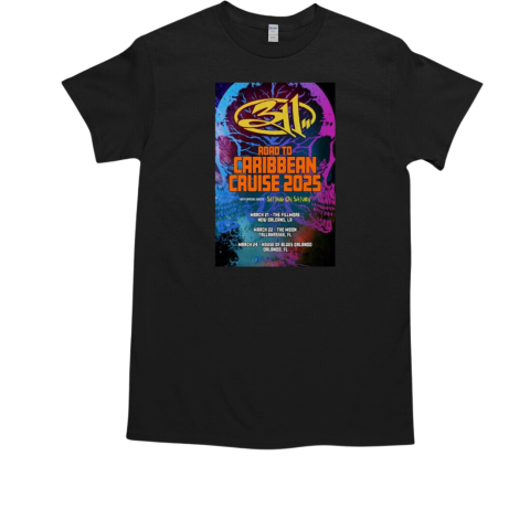 311 Road To Caribbean Cruise On Mar 2025 Tour T-Shirt