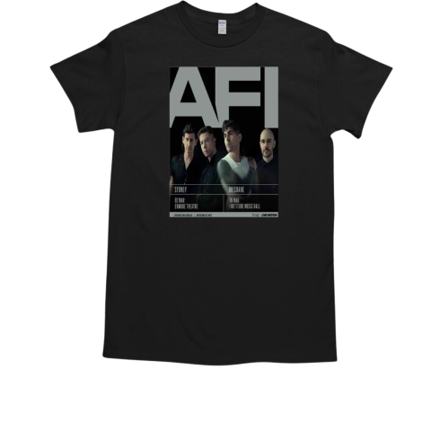 AFI Two Headline Shows In Australia On March 2 6 2025 A While In Town Supporting Green Day T-Shirt