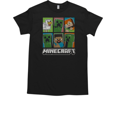 Minecraft Creeper Chicken Steve Alex T-Shirt