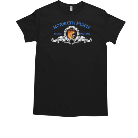 Motor City Muscle Detroit football football T-Shirt