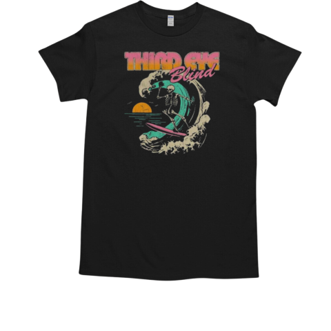 Third Eye Blind Surfing Skeleton Tour 2024 T-Shirt