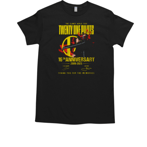 Twenty One Pilots 16th anniversary thank you for the memories T-Shirt