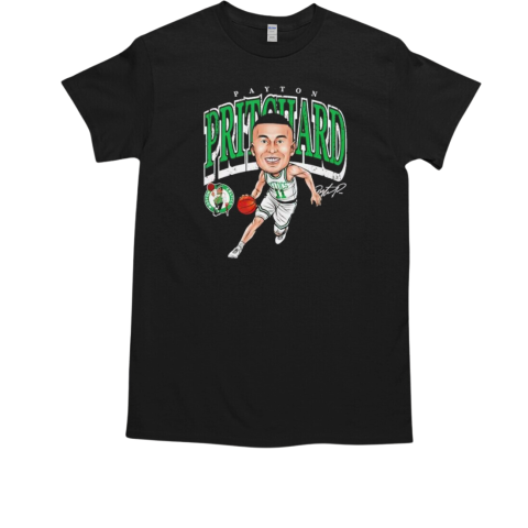 Boston Celtics Payton Pritchard signature caricature T-Shirt