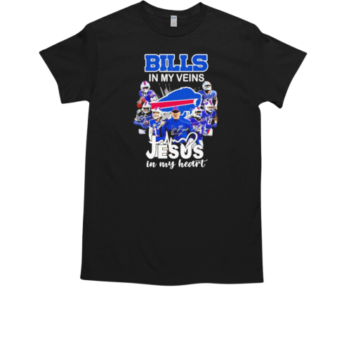 Buffalo Bills – Bills In My Veins Jesus In My Heart T-Shirt