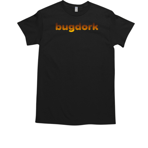 Bugdork Retro Logo Sunset Bug Hunting T-Shirt