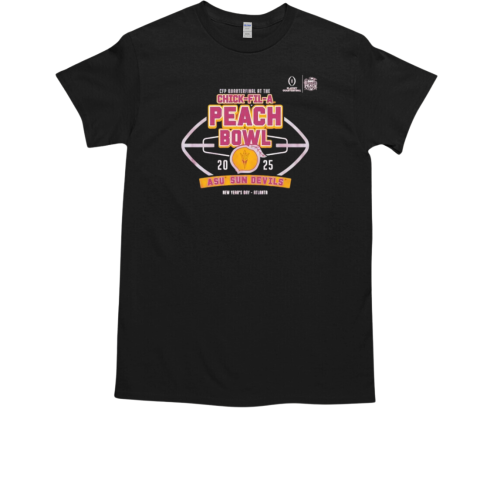 CFP Quarterfinal at the Chick fil A Peach Bowl 2025 Arizona State Sun Devils helmet T-Shirt