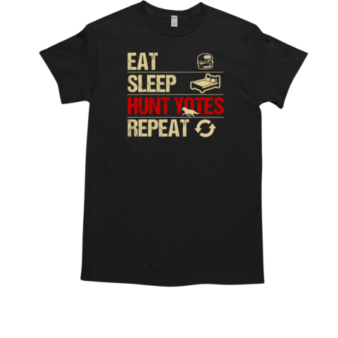 Coyote Hunting Eat Sleep Hunt Yotes Repeat T-Shirt