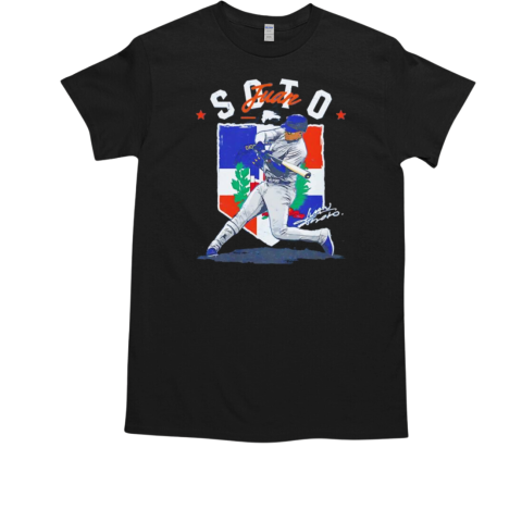 Juan Soto New York Mets Country flag signature T-Shirt