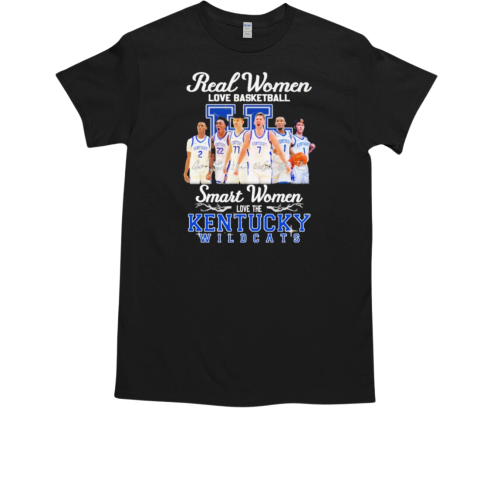 Kentucky Wildcats – Real Women Love Basketball Smart Women Love The Kentucky Wildcats T-Shirt