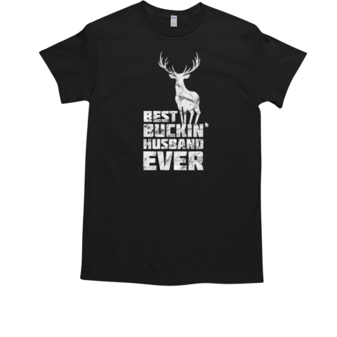 Mens Best Buckin' Husband Deer Buck Hunting Hubby T-Shirt