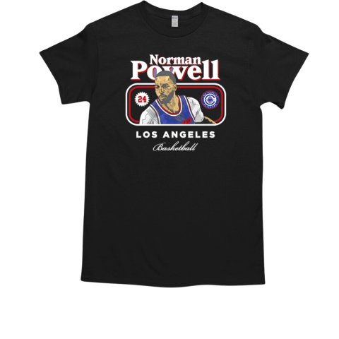 Norman Powell 24 Los Angeles Clippers Basketball cover signature T-Shirt