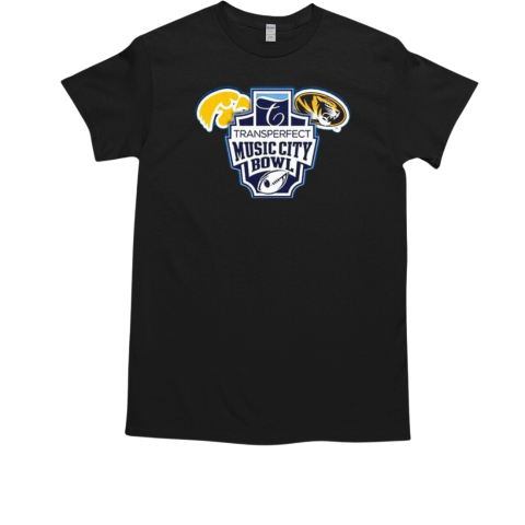 Transperfect Music City Bowl Iowa Vs Missouri Nashville, TN Dec 30 2024 Logo T-Shirt