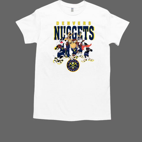 Denver Nuggets Looney Tunes characters NBA basketball T-Shirt